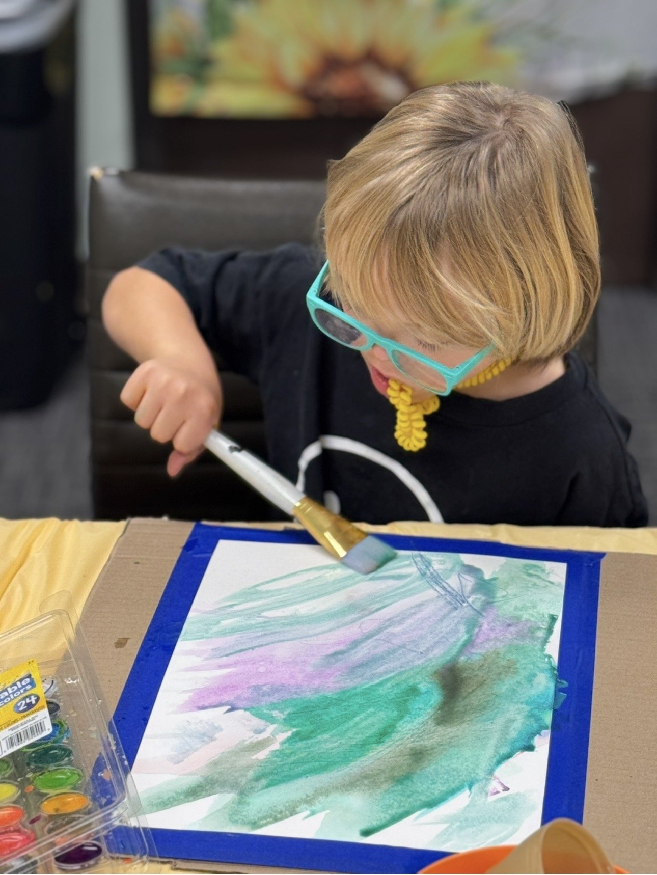 Child with tool